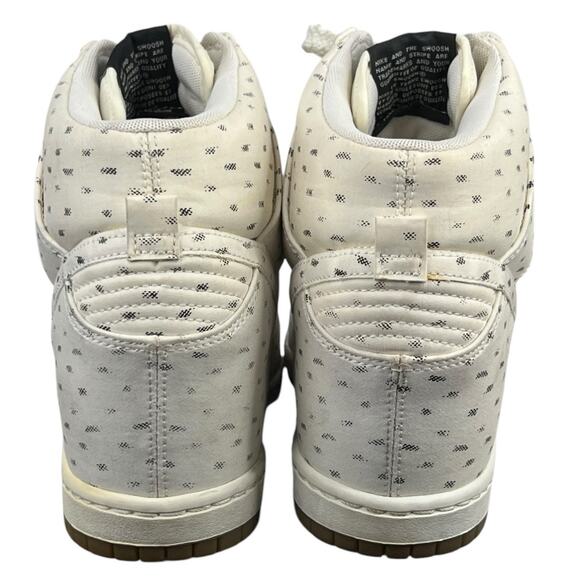 Nike Women’s Dunk Sky Hi Cream White Sail Wedge Sneaker Size US 7.5 - Picture 8 of 11